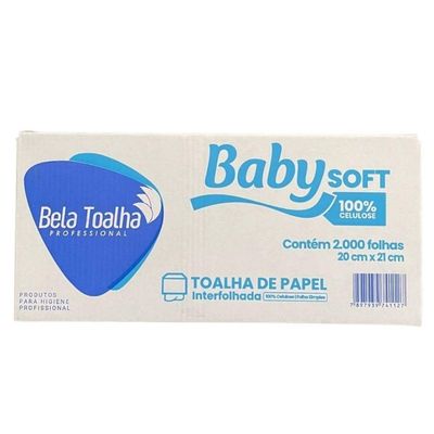 Papel Interfolha Branco 2d 20x21 Com 2000 Folhas Baby