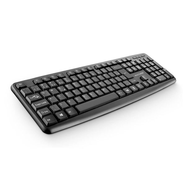 Teclado Slim Preto Usb Teclas Macias e Silenciosa Multilaser - TC065 TC065 Teclado Slim Preto Usb Teclas Macias e Silenciosa Multilaser - TC065 TC065