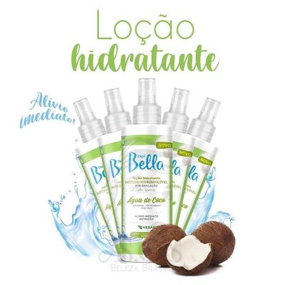 Loção Hidratante água Coco Depil Bella Pós Depilação 300ml