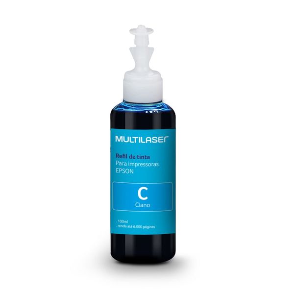 Refil De Tinta Para Impressoras Epson 100 Ml Cor Ciano - RF006 RF006