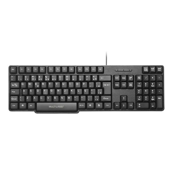 Teclado Básico Slim Preto Ps2 Resist. a Água - TC225 TC225 Teclado Básico Slim Preto Ps2 Resist. a Água - TC225 TC225