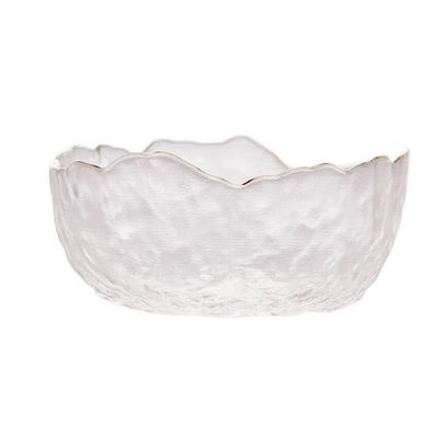 Bowl De Cristal Martleado Borda Dourada Taj 13×6,5cm Wolff