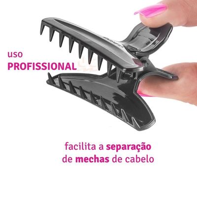 Kit 6 Piranhas De Cabelo  Prender Separar Mechas 80mm ix