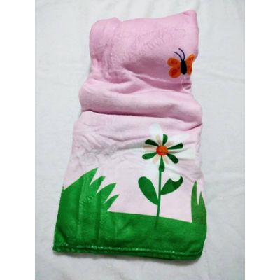 Manta Baby Confort Microfibra Estampada 90cm x 1,20m Flores