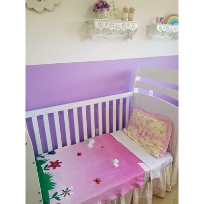 Manta Baby Confort Microfibra Estampada 90cm x 1,20m Flores