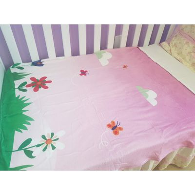 Manta Baby Confort Microfibra Estampada 90cm x 1,20m Flores