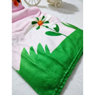 Manta Baby Confort Microfibra Estampada 90cm x 1,20m Flores