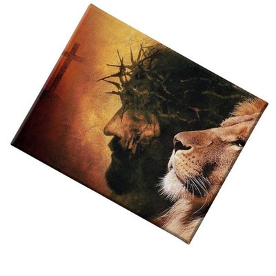 Quadro Decorativo - A Força De Jesus E O Poder Do Leão