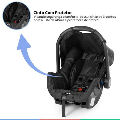 Bebê Conforto Galzerano Grid 8184 De 0 Até 13 Kg Black Preto