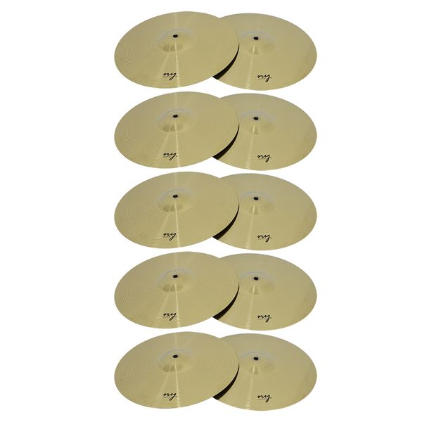 Kit 5 Pares de Pratos de Bateria Chimbal 14 Kit 5 Pares de Pratos de Bateria Chimbal 14