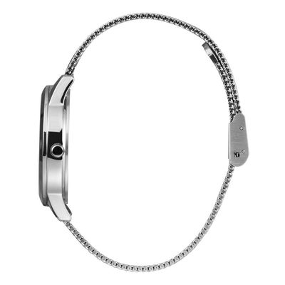 Relógio Lince Feminino Ref:Lrm4809l36 S1sx Caveira Mesh Prateado
