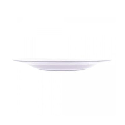 Jogo 2 Pratos Raso De Melamina Basic Branco 25cm Lyor
