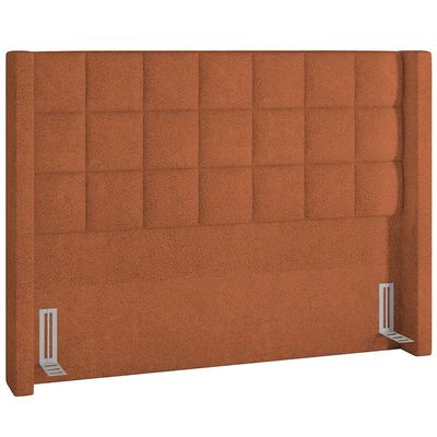 Cabeceira Cama Box Casal 140 cm P05 Paris Bouclê Terracota - Lyam Decor
