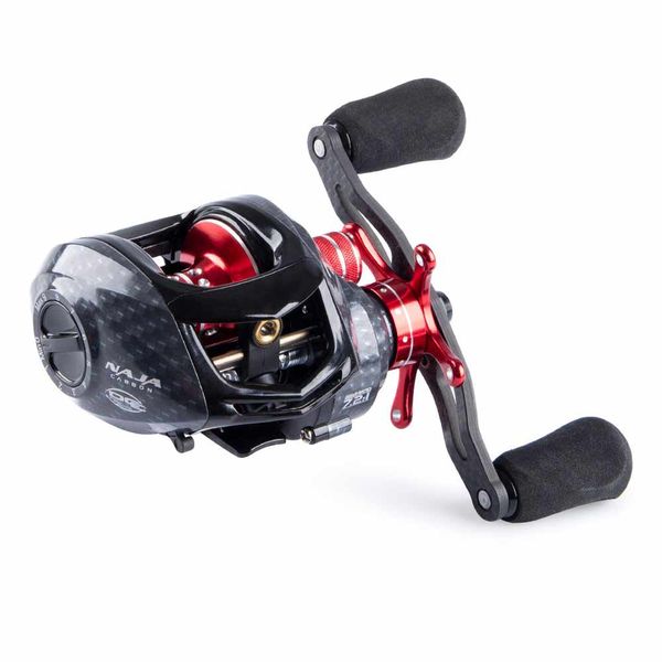 Carretilha para Pesca Maruri Naja Carbon 12R - Esquerda