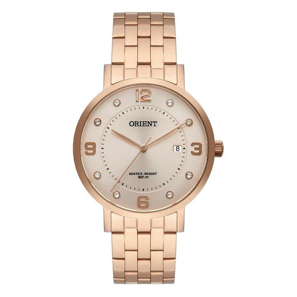 Relógio Orient Feminino Ref:Frss1042 R2rx Casual Rosé