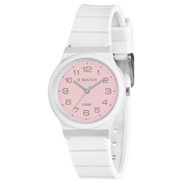 Relógio X-Watch Feminino Ref:Xkpp0006 R2bx Infantil Analógico Branco