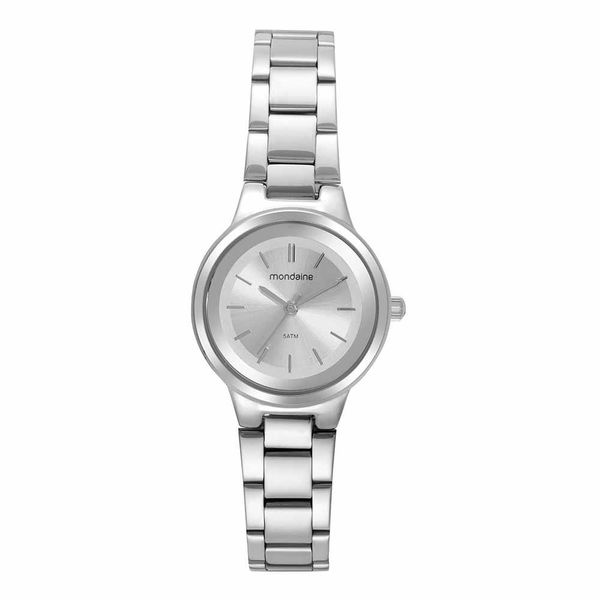 Relogio Mondaine Feminino Ref:99639l0mvne1 Social Pequeno Prateado