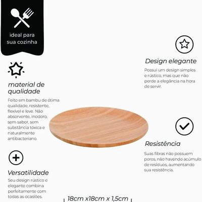Prato Ecokitchen Bambu 18cm