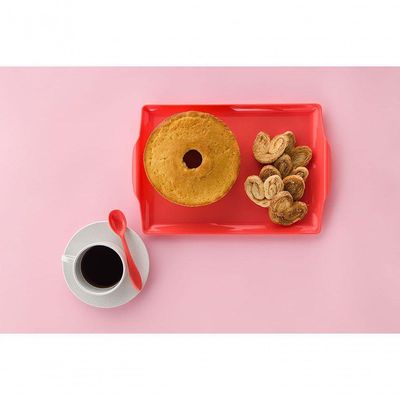 Bandeja Square Retangular 35x50 Branca Em Polipropileno Linha Tropical Vem