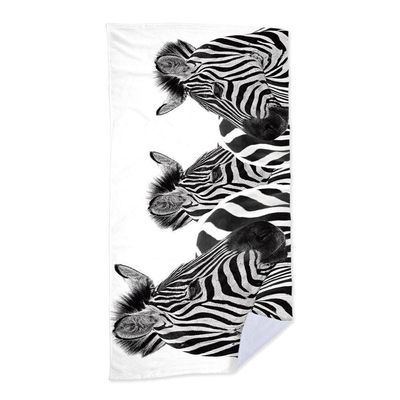 Toalha De Praia Zebras  criativas e clássicas