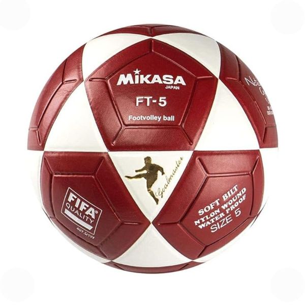 Bola Futevôlei FT-5 Mikasa Natalia Guitler Branco Vermelho