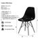 Conjunto 4 Cadeiras Charles Eames Eiffel Concha Fixa - PRETO