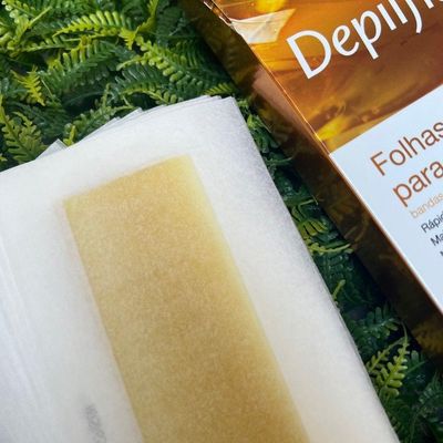 Folhas Prontas Para Depilação Corporal Pernas Depilflax Natural 20un