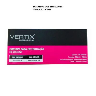 Envelope Para Esterilização Autoclave 100un 10x23cm ix