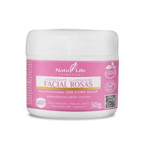 Hidratante Iluminador Facial Rosas - Natulife - 30gr