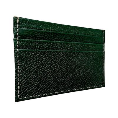 Porta Cartão Slim Em Couro Esmeralda