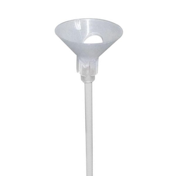Suporte Para Balão Klf Festas 33cm com 10 Unidades Branco