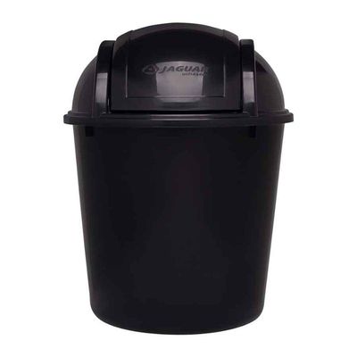 Lixeira Com Tampa Basculante. 5,5l Eco Nature Preto Jaguar