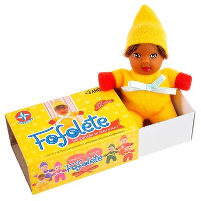 Boneca Fofolete Estrela Amarelo