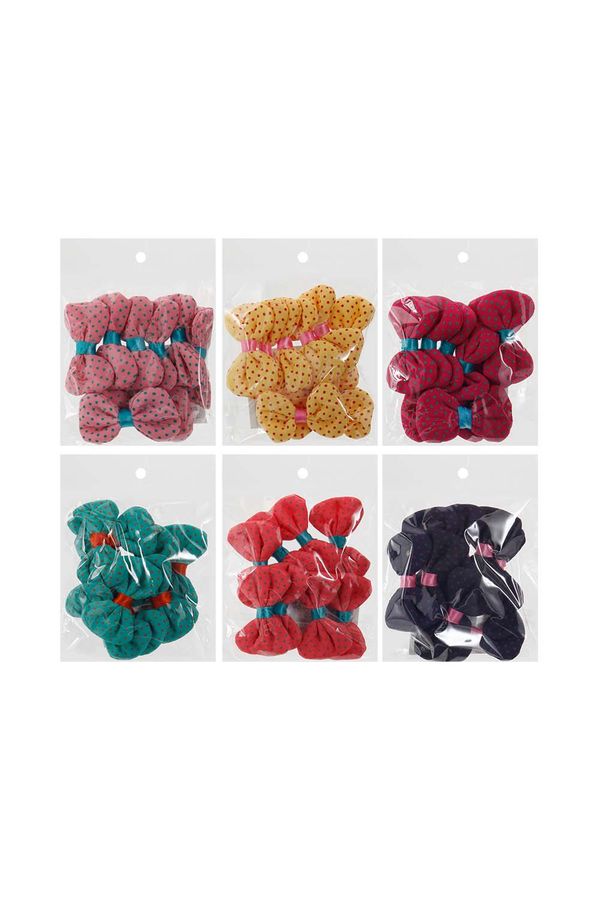 Aplique Laço Tecido Le Poá 5cm com 8 Unidades Estampas Diversas - Item Sortido