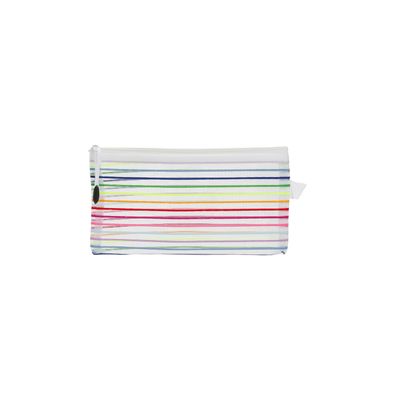Envelope Malote Le com Zíper com Listras Coloridas 105x148mm Estampas Diversas - Item Sortido