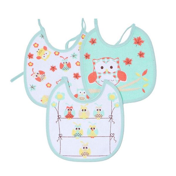 Kit Babador Felpudo Com 3 Pçs Verde Estampado - Papi Kit Babador Felpudo Com 3 Pçs Verde Estampado - Papi