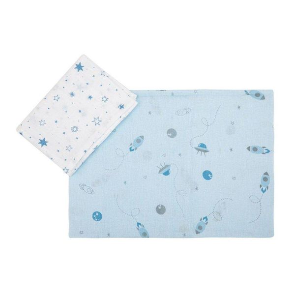 Kit Fronha Bebê Com 2 Pçs 31cm x 22cm Espaço Papi Kit Fronha Bebê Com 2 Pçs 31cm x 22cm Espaço Papi