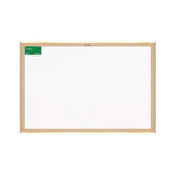 Quadro Branco Souza com Moldura de Madeira 60x90cm