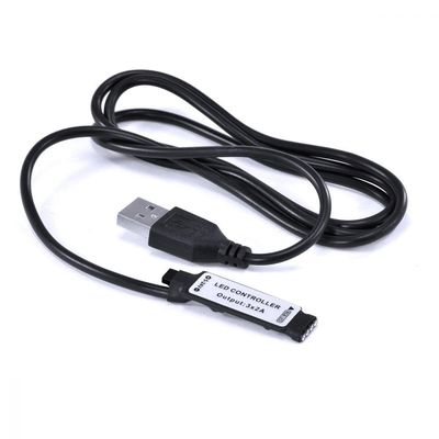 Fita De Led Vx Gaming Rgb Com Controlador Conexão Usb 60 Pontos De Led 1 Metro - Lru1