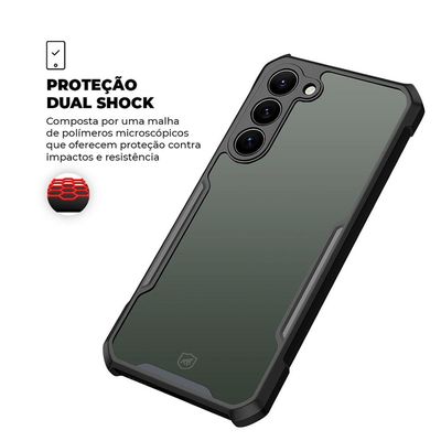 Capa DualShock X e Pelicula Dual Glass GalaxyS23Plus-Gshield