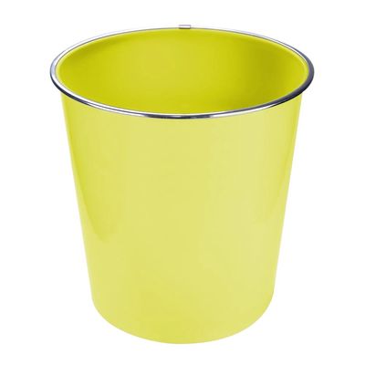 Cesto de Papel Le Liso Cores Amarelo