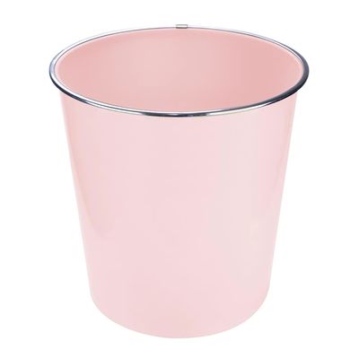 Cesto de Papel Le Liso Cores Rosa bebê