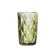 Jogo 4 Copos Para água Vidro Diamante Verde Class Home 350ml