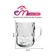 Caneca De Vidro Bubles Relevo Em Casa Tem 245ml