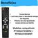 Kit Com 10 Controles Remotos Tv Philco Lcd-smart Preto Le-7054 Ptv55u21dswnc - Ptv55u21dswnt