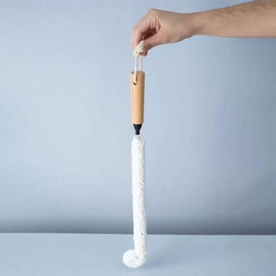 Escova De Limpeza Flexível Para Jarras Com Cabo De Bambu Oikos:preto