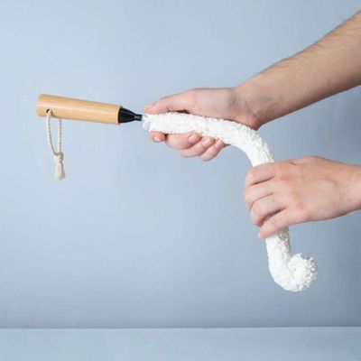 Escova De Limpeza Flexível Para Jarras Com Cabo De Bambu Oikos:preto