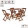 Kit 10 Conjuntos Dobráveis 120 X 70 Com 4 Cadeiras Imbuia - M.b Móveis