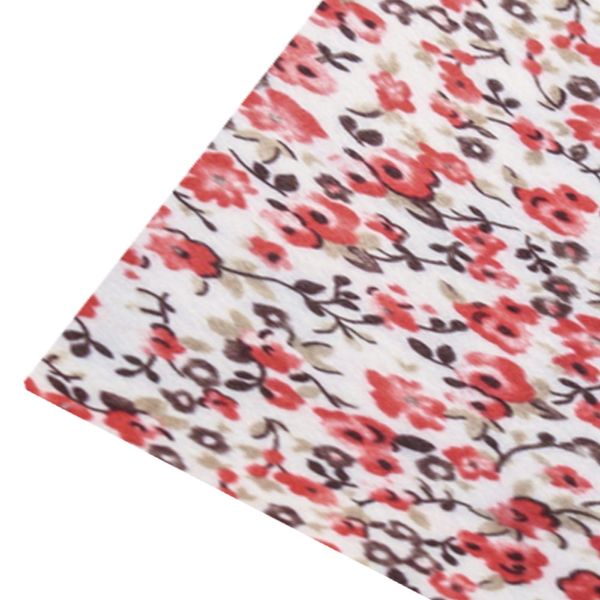 Feltro Estampado 50x70cm Floral Azul