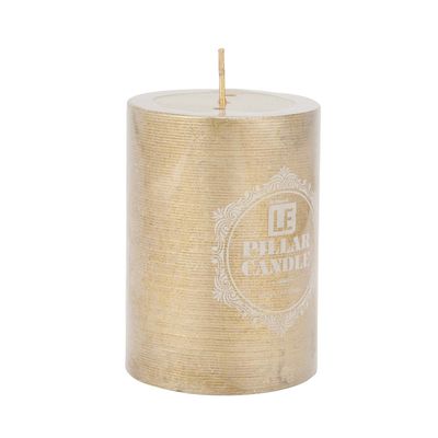 Vela Cilíndrica Le Colorida 10cm Dourado